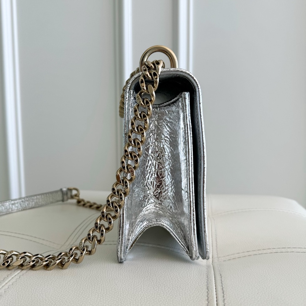 Christian Dior 💎 $3,900 Diorama Medium Metallic Leather Bag with package - Picture 4 of 16